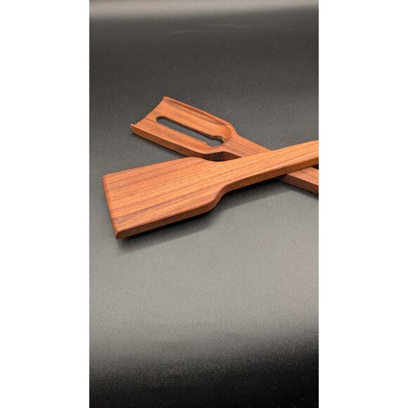 Mid Century Teak Wood Serving Set - Picture 5 of 5